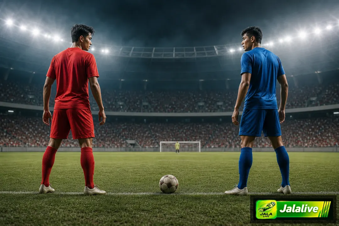 Ilustrasi editorial pertandingan Persija vs Arema FC